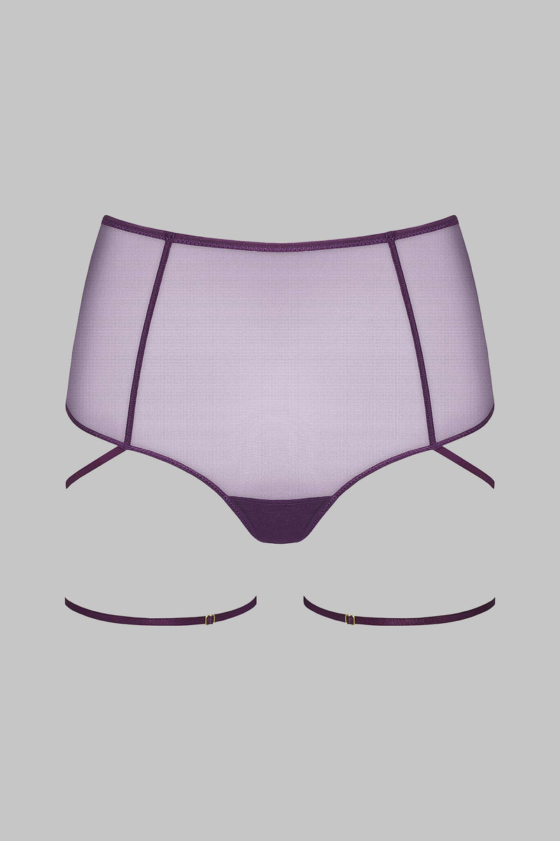 Maison Close S (UK 6-8) L'Amoureuse Purple Mini Thong