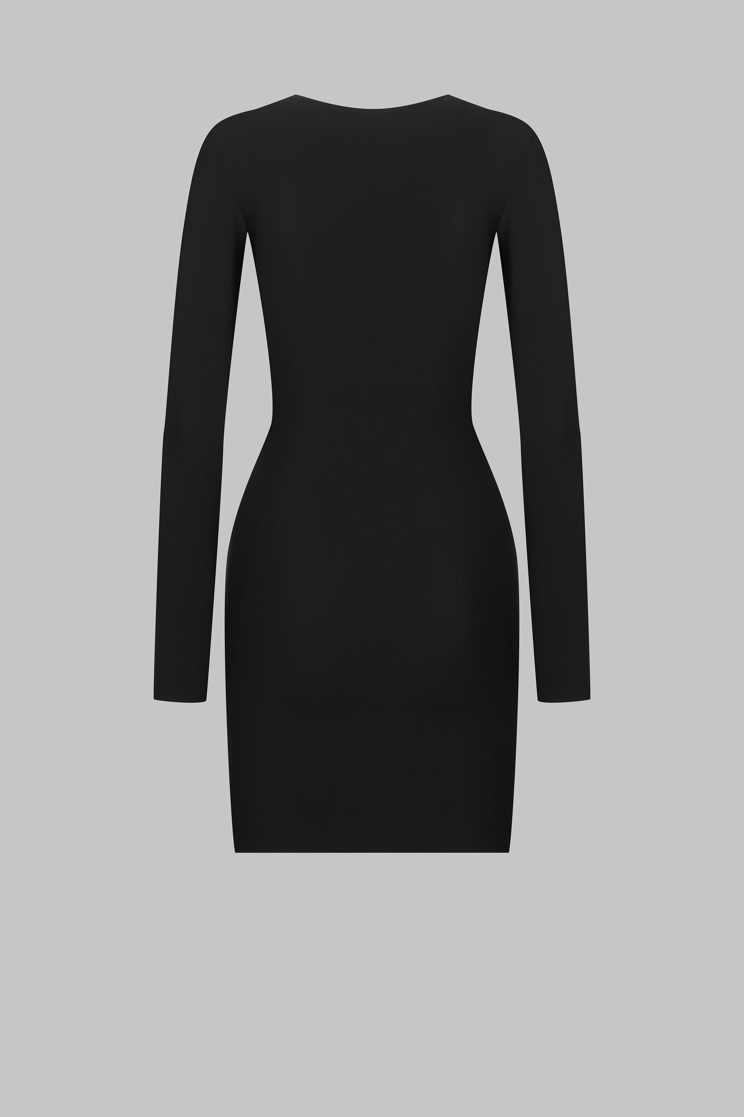 Long sleeves short dress - Nuit Infinie