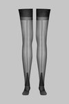 Back seamed nylon stockings Signature - 15D - Les Coquetteries