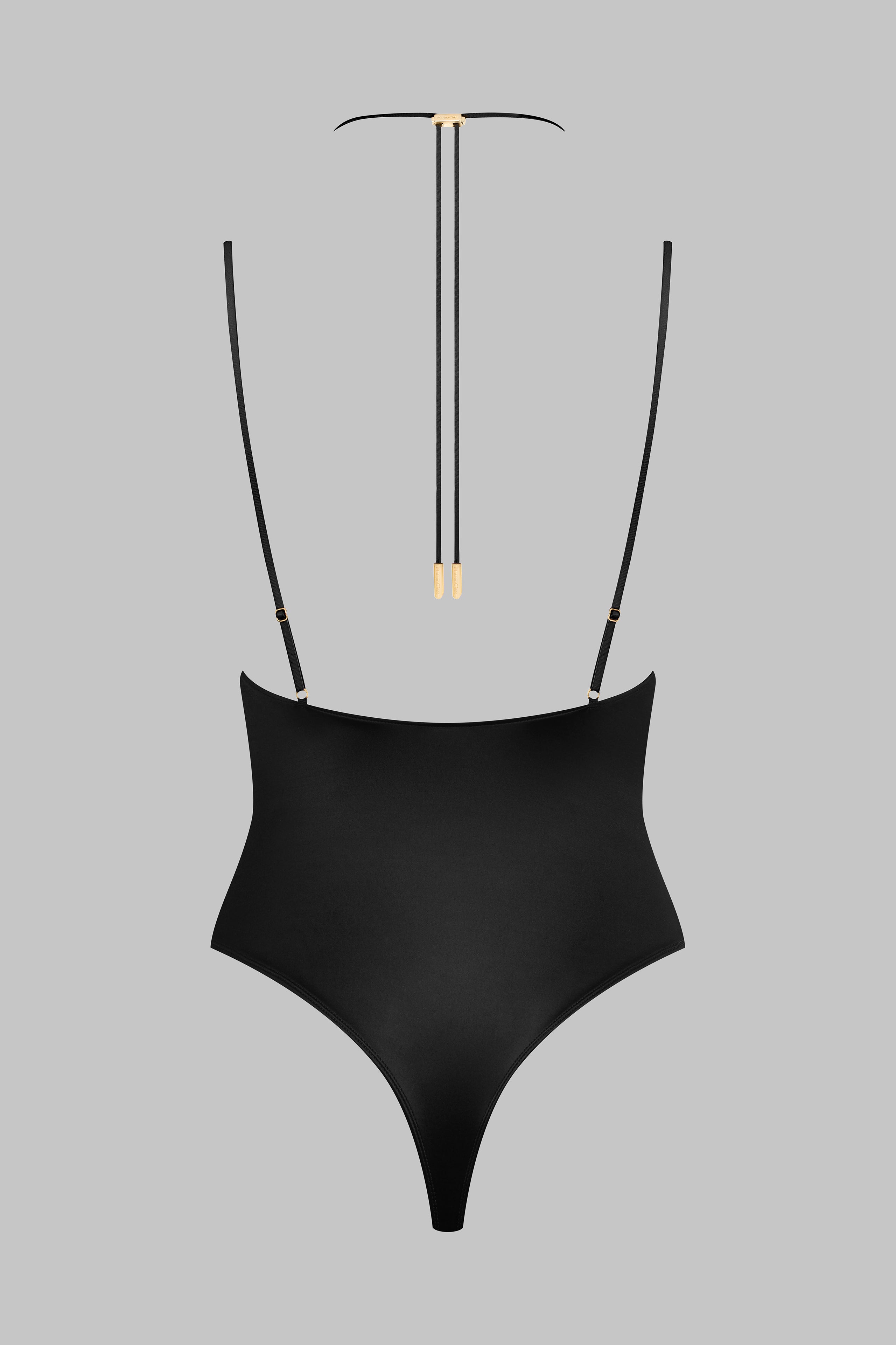 Thong bodysuit with straps - French Kiss