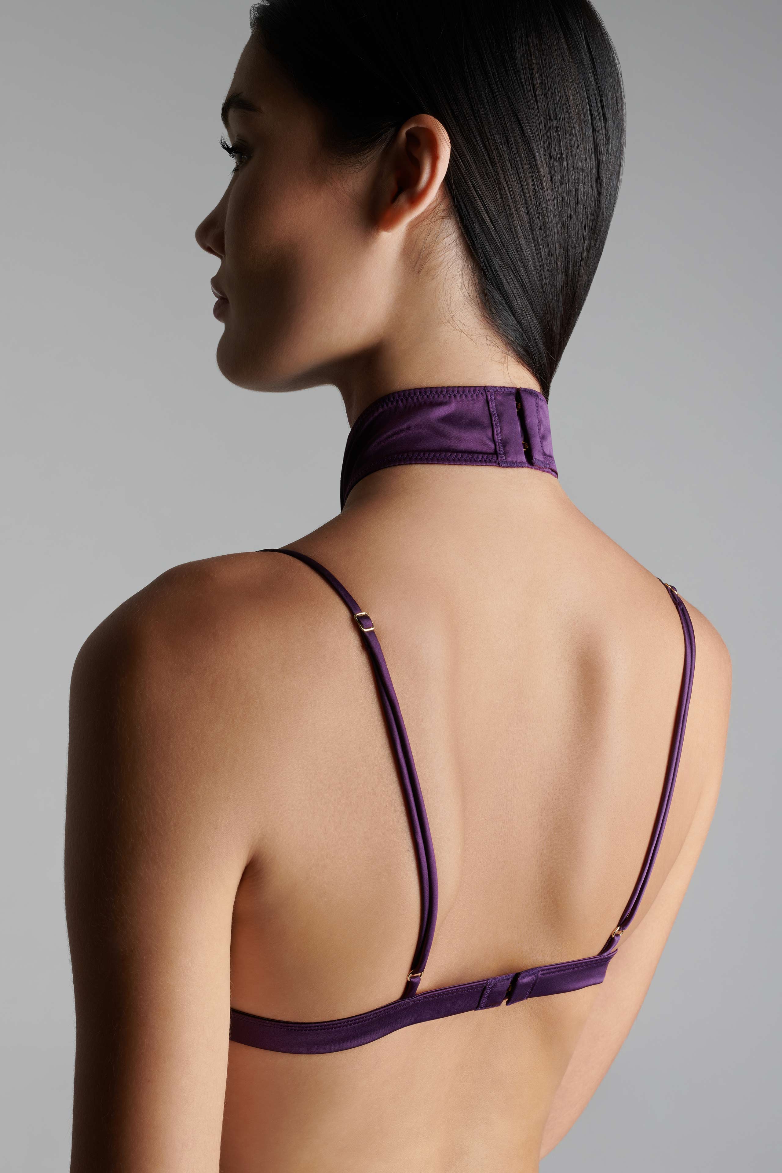 Thong harness - Villa Satine - Purple – Maison Close
