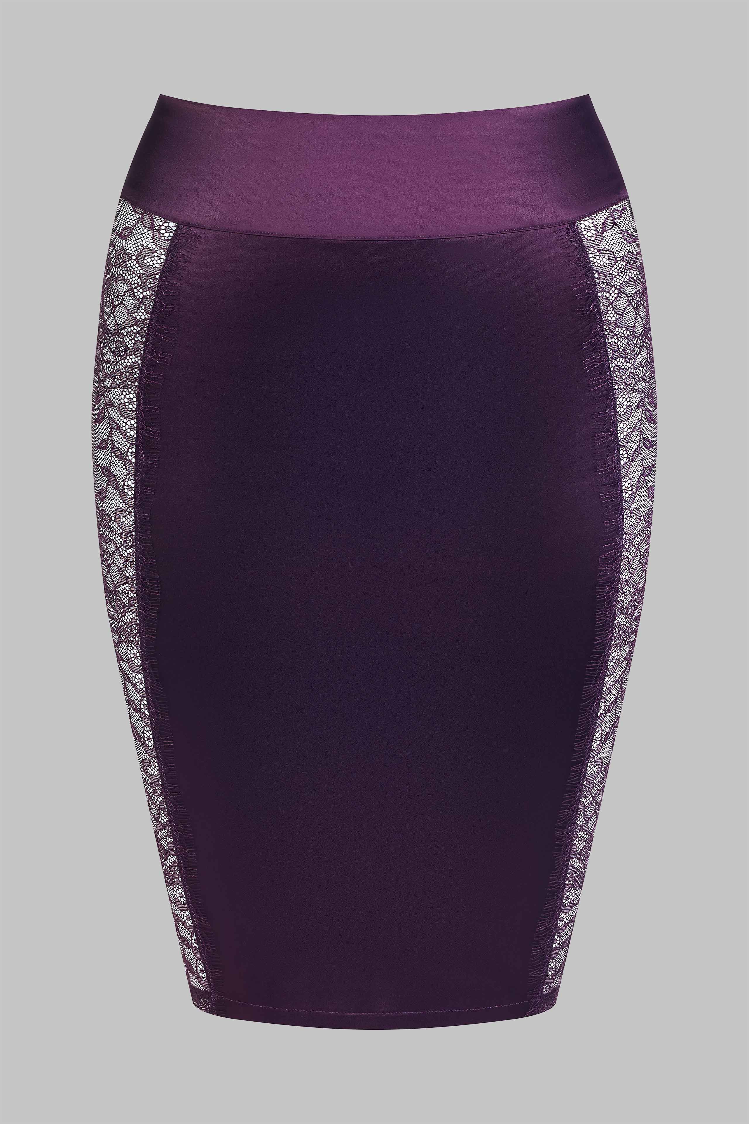 Elegant Villa Satine Triangle Bra & Lace Panel Skirt